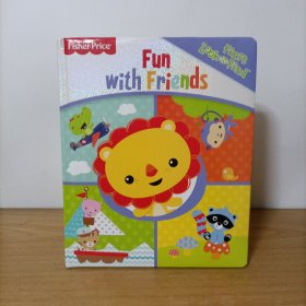 英文版——First Look and Find——Fun With Friends 找找看迷你版 费雪卡通(16开精装纸质版)