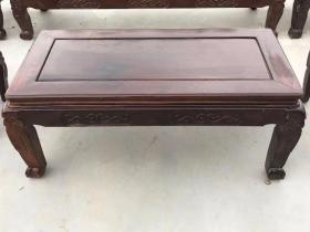 七八十年代上海土豪所用花梨木战国沙发六件套，精选上等花梨木制做而成，面板独板，立柱10厘米直径，品相一流，包浆醇厚，座感舒适，实属精品，包老保真y运费自理