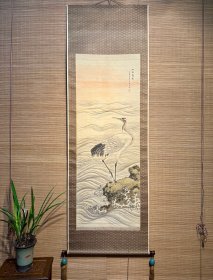 清代 泷和亭（1830~1901）一品当朝图 手绘 真迹 古笔南画 日本回流 挂轴 国画 文人画