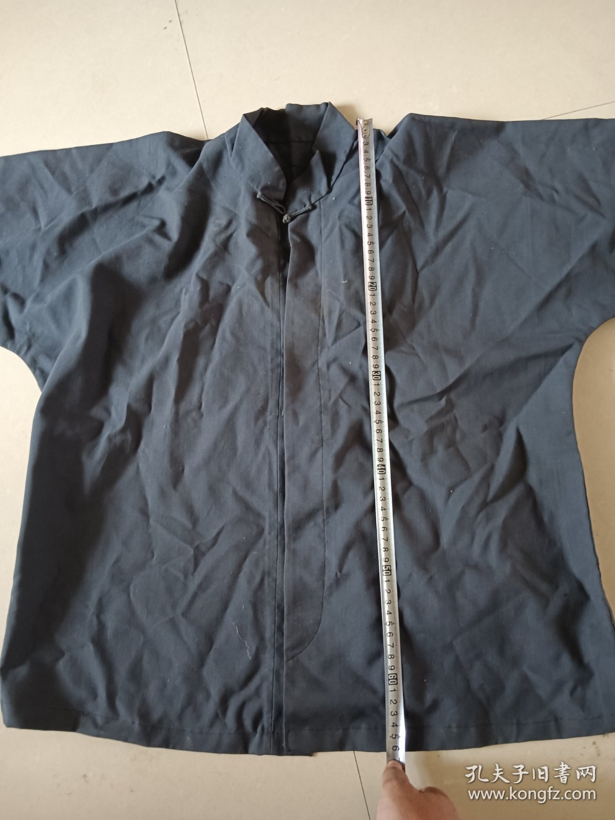 手工缝制老粗布对扣褂子