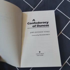 A Confederacy of Dunces【笨蛋联盟，约翰·肯尼迪·图尔，英文原版】