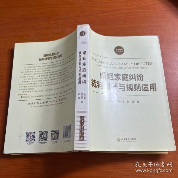 法官裁判智慧丛书：婚姻家庭纠纷裁判精要与规则适用