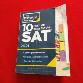 英文原版 10 Practice Tests for the Sat 2021 Edition 备考SAT 2021版 10套练习测试题集 The Princeton Review 高中教材教辅