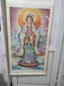 杨柳青年画，大慈大悲救苦救难观音菩萨