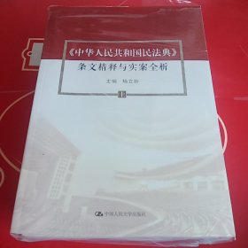 杨立新主编《中华人民共和国民法典》 条文精释与实案全析（上中下） 【未开封】