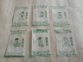 老糖纸 小孩酥糖纸（6张一套）北京義利食品厂出品