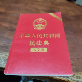 中华人民共和国民法典（大字版32开大字条旨红皮烫金）2020年6月新版