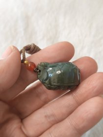 和田玉龙龟吊坠油性足寓意好雕工精致材质细腻按图发货一物一图D022