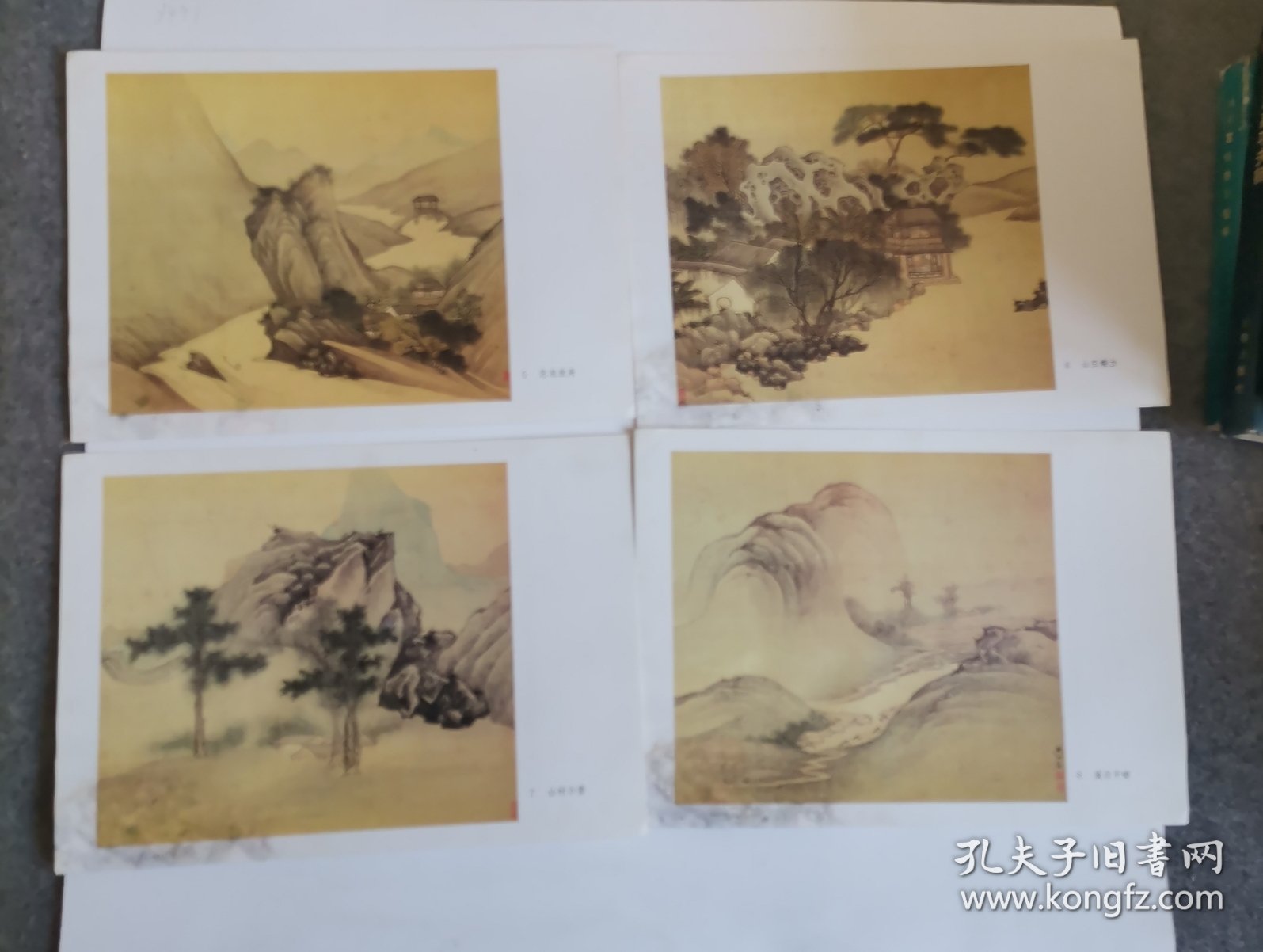 樊圻《山水图册》8张