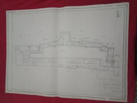 1979年12月14日邳縣官湖公社糧管所建設成就鳥瞰?（40×55厘米。 專家勘驗，手繪原件；網上唯一，欲購勿慢）