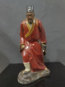 旧藏，石湾窑，手工制作，神医李时珍，品相完美，包浆自然，长25，宽16，高48cm