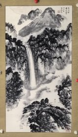 邱陶峰 90/47 立轴 （1935-2023）曾用名邱陶丰，广东揭阳人。师从贺天健。任上海中国画院高级画师、 中国美术家协会 会员。 于一九六零年遴选而入上海中国画院深造研习，为该院院长、著名山水画大师贺天健收为入室弟子，受其悉心教传。毕业后，留院任专职画家。