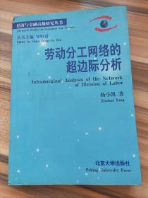 劳动分工网络的超边际分析（经济与金融高级研究丛书）