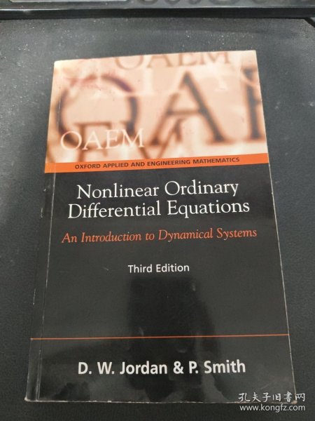 Nonlinear Ordinary Differential Equations Third Edition 非线性常微分方程第三版