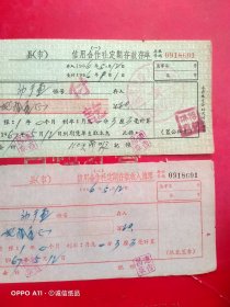 1966年5月12日，定期存款存单，河南省林县（今林州市）原康人民公社信用社合作社。（生日票据，银行票据2类，69-5）