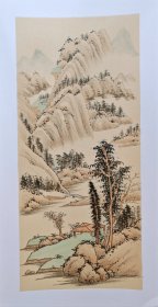 无款山水卡纸小品（8）