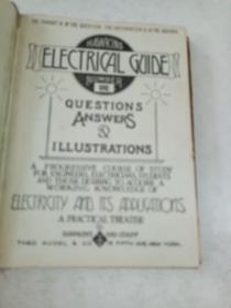 ELECTRICAL霍金斯～电子指南（精装插图，书口刷金）1917年出版，