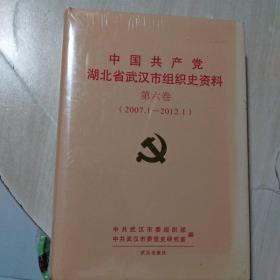 中国共产党湖北省武汉市组织史资料，第六卷，(2007一2012)