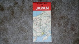旧地图-日本旅游地图英文版(1988年2月)2开8品