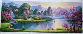 精品风景山水油画（带合影视频）