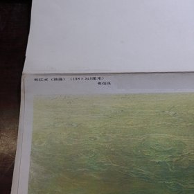 绘画作品剪报：长江水（油画）崔炳良绘画，牧歌（水粉画）简崇志绘画