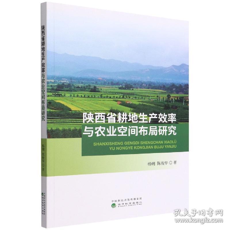 陕西省耕地生产效率与农业空间布局研究 普通图书/工程技术 杨朔//陈俊华|责编:崔新艳//梁含依 经济科学 9787521833331