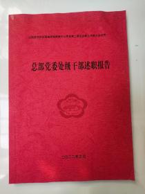 山西杏花村汾酒集团总部党委处级干部述职报告