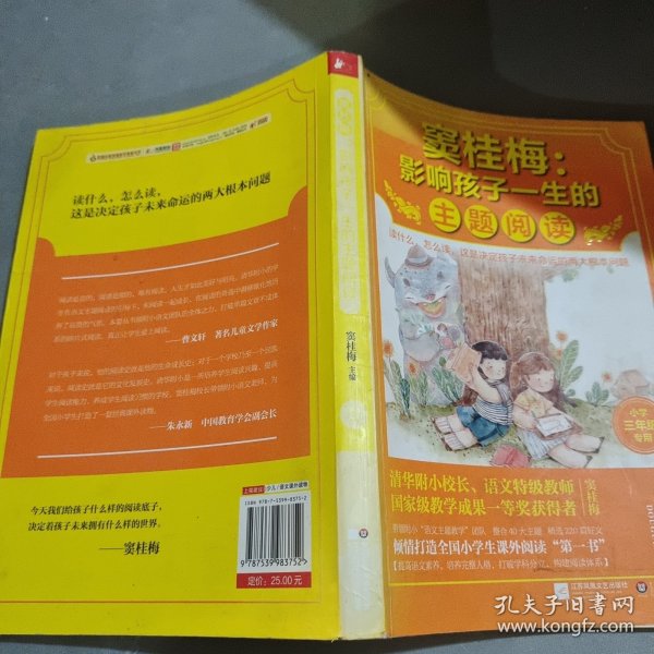 窦桂梅：影响孩子一生的主题阅读.小学三年级专用