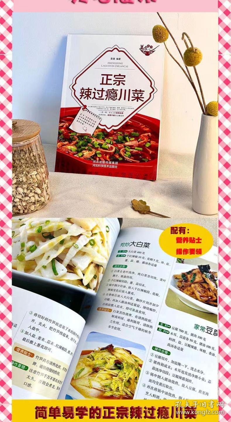 美食天下-正宗辣过瘾川菜 一学就会的彩图实拍川菜菜谱 厨师的做饭秘籍 川菜辣菜四川菜 人人都会的普通家常菜 家庭主妇保姆必学的拿手好菜 食欲大增的美味川菜