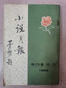 小说月报 第19卷 10-12 1928 按图发货！严者勿拍！