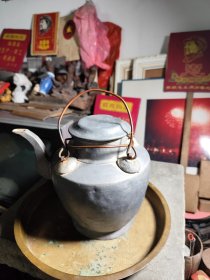 h77.民国代老锡酒壶