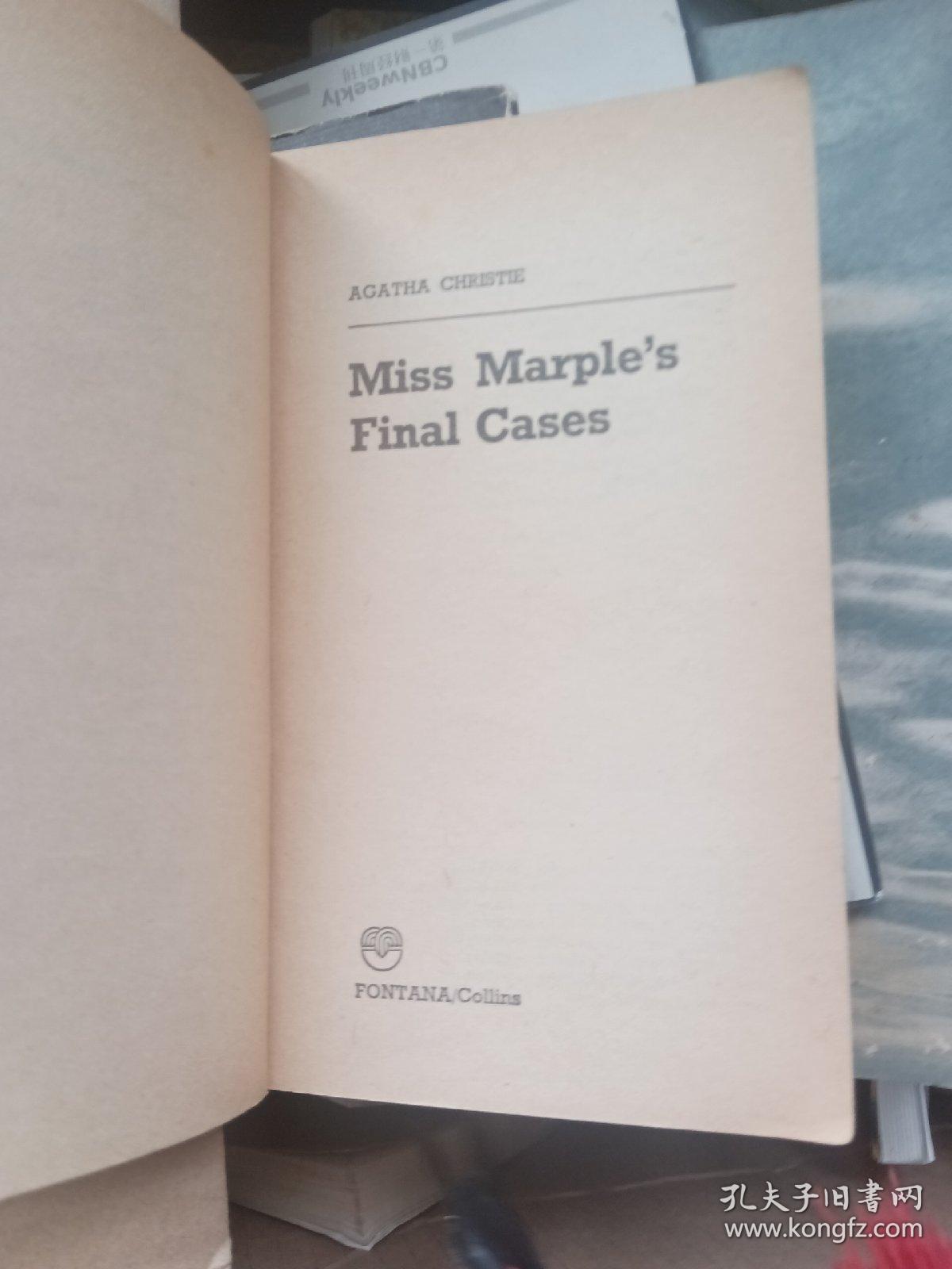 Agatha Christie:missmarpl'sfinalcases