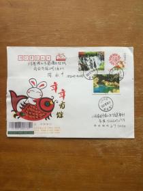 山东泰安戳旧实寄信封一枚。山东泰安寄往佛山桂城。实图发货。