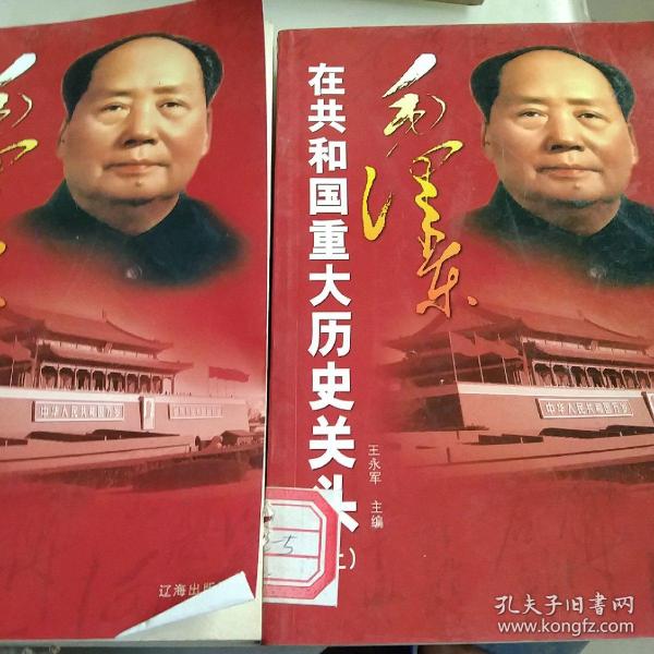 毛泽东在共和国重大历史关头上下册2本合售