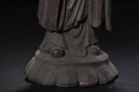 沉香木雕释迦摩尼站像 高32cm 宽11cm 厚10cm 重290克