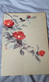 中古 贴纸水墨工艺画 34×24厘米！