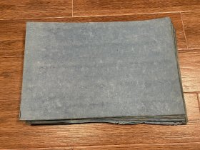 清代线装书专用封皮，蓝色皮宣老封面纸，48+32厘米。224张合售。