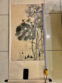 霍春阳 九十年代作品  荷花（4.5平尺：难得的大平尺佳作）