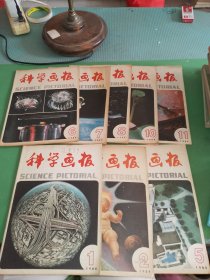 科学画报1984年1、2、5-8、10、11期共8本合售