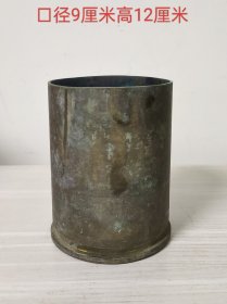 厚重铜笔筒11508