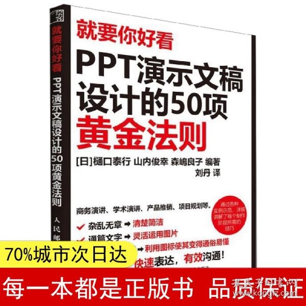 就要你好看PPT演示文稿设计的50项黄金法则