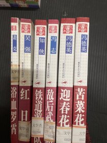 红色战争经典长篇小说丛书：六本合售。迎春花、铁道游击队、敌后武工队 、浴血罗霄、红日、苦菜花