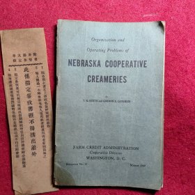 Organization and Operating Problems of Nebraska Cooperative Creameries