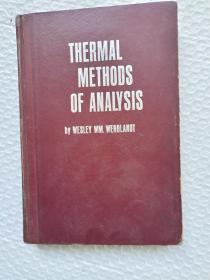 英文版：THermal Methods of Analysis（热分析方法）