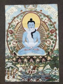 普贤王如来刺绣织锦画