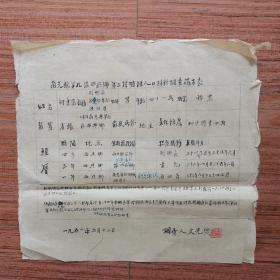 1951年南充县西兴乡何x藩调查材料（民国时任副乡长）