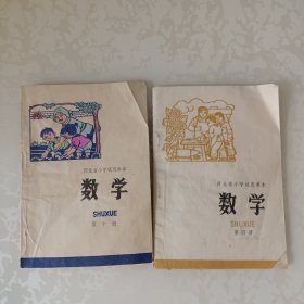 河北省小学试用课本 数学第四、十册【两本合售】