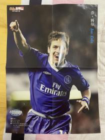足球俱乐部全明星2005年5月海报乔科尔，品相如图，二手物品，不退不换