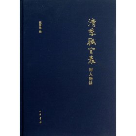 清季職官表(附人物錄)(精)