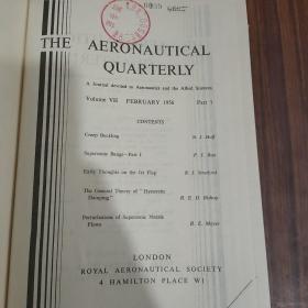 Aeronautical Quarterly(航空季刊)，五卷合售（1954年第5卷，1956年第7卷，1957年第8卷，1958年第9卷，1960年第11卷）